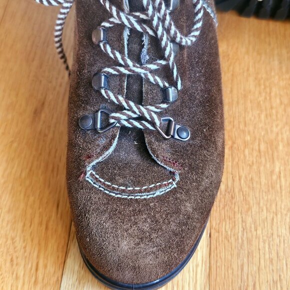 Raichle Switzerland Womens Hiking Boots Brown Suede Lace Up 6.5 - Picture 4 of 10